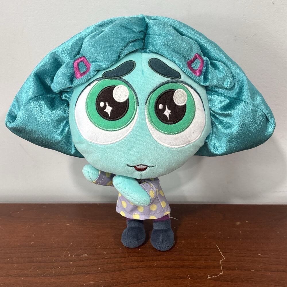 Disney Inside Out 2 Envy Teal Soft Plush Stuffed Toys Doll No Tags